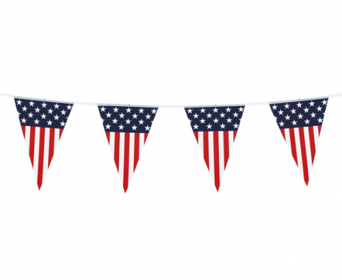 Garland USA, flags, 30x20 cm, 6 m