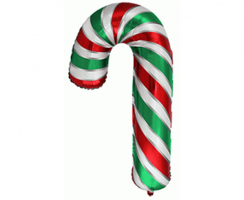 Folijas balons XMas Lollipop, sarkani zaļš, FX, 24&amp;quot;