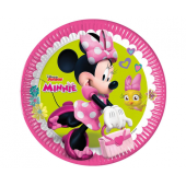 Paper plates Minnie Happy Helpers, next generation, 23 cm, 8 pcs (plastic-free)