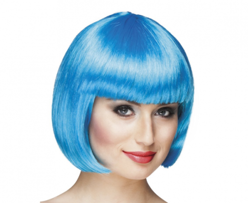 Cabaret Wig, cold blue