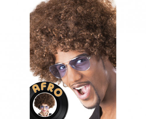 Wig Afro, brown