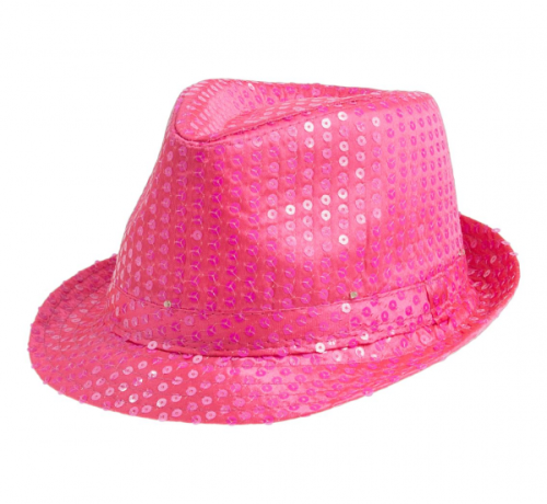 Flashing neon hat, pink