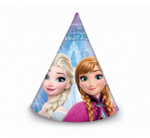 Paper Party Hats Frozen Northern Lights, 6 Pcs Paper Party Hats Frozen Northern Lights, 6 Pcs