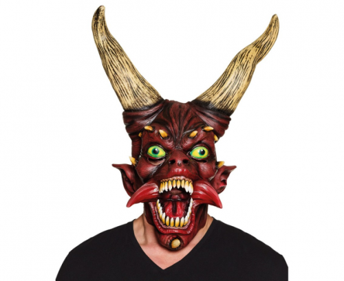 Latex mask Devil with horns