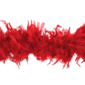BOA OSTRICHES FEATHERS Red