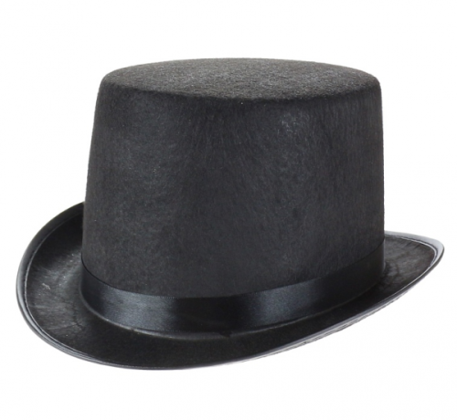 Top hat, black, felt