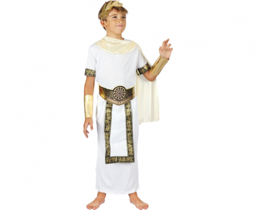 Costume for children Cezar (headband, tunic, sash, decorative belt, cuffs), size 130/140