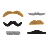 Moustache set, 6 pieces