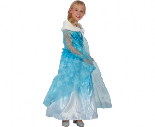 Cape Blue Princess (cape with collar), size 120/130