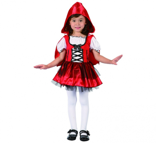 Red Hood Sweetie role-play costume (dress, cape with hood), size 92/104 cm