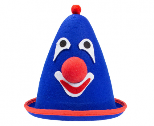 Felt hat Blue clown Felt hat Blue clown