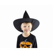 Witch hat, flocked, size S
