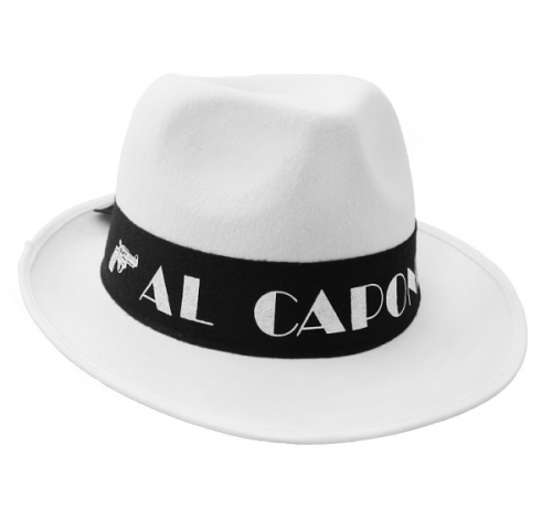 AL CAPONE hat, white