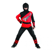 Dragon Ninja role-play set (shirt, pants, hood, wristbands, belt) size 110/120