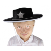 Cowboy hat with Star, black, size S