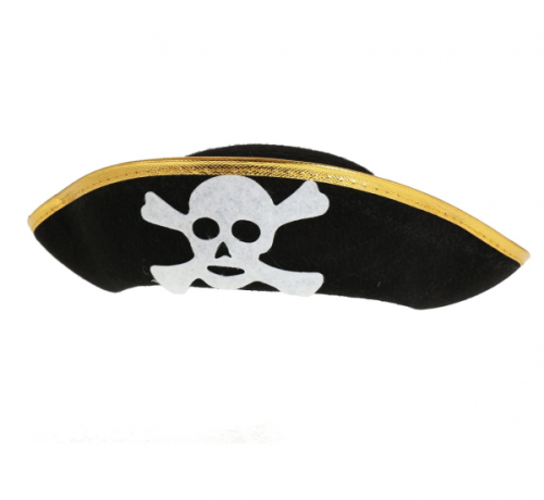 Pirate Hat, gold trimming Pirate Hat, gold trimming