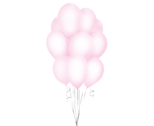 Beauty&amp;Charm baloni, rozā macaron 12&quot; / 10 gab.