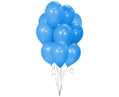 Воздушные шары Beauty &amp; Charm, голубой металлик, 12 дюймов / 10 шт.