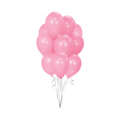 Beauty&Charm balloons, pink metallic 12