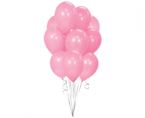 Beauty&Charm balloons, pink metallic 12