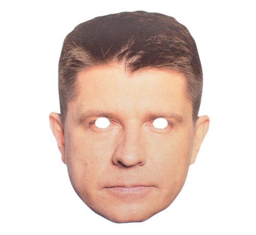Paper mask Ryszard Petru