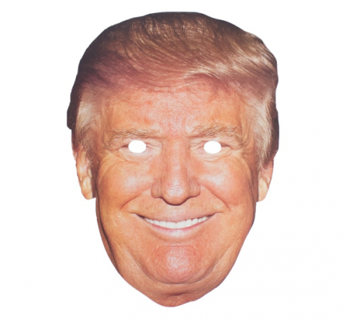 Paper mask Donald Trump