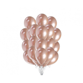 Beauty&amp;Charm Baloni, rozā-zelta metālisks 12&quot; / 50 gab.
