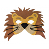 Felt mask Lion, size 19 x 17 cm