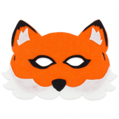 Felt mask Fox, size 18 x 12 cm