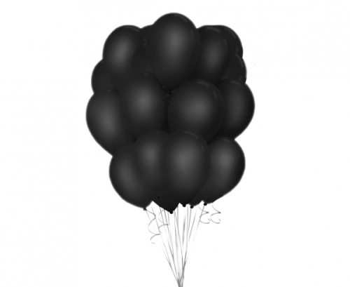 Beauty&Charm balloons, black pastels 12 Beauty&Charm balloons, black pastels 12