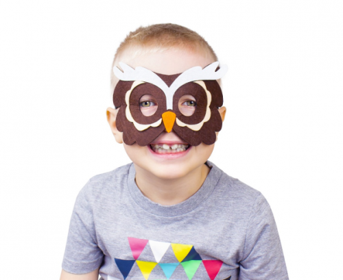 Felt mask Owl Felt mask Owl