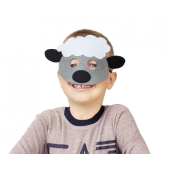 Felt mask Sheep, size 25 x 14 cm