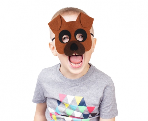 Felt mask Dog Felt mask Dog