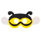 Felt mask Bee, size 25 x 11 cm
