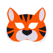 Felt mask Tiger, size 20 x 14 cm
