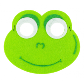 Felt mask Frog, size 17 x 15 cm