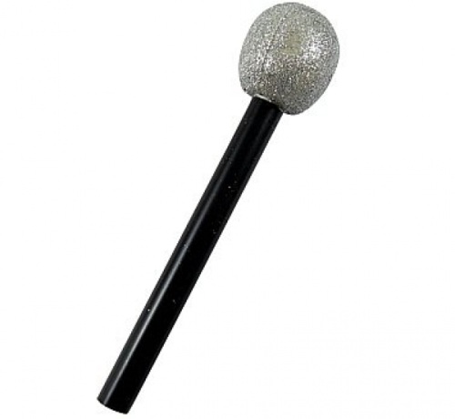 Glitter Microphone, Silver