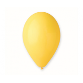 Balloon A80 pastel 9, yellow, 100 pieces