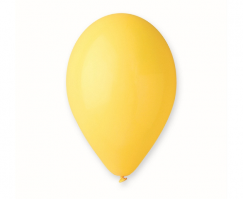 Balloon A80 pastel 9, yellow, 100 pieces