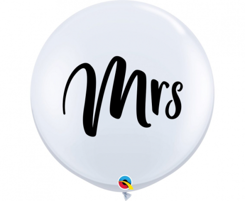 Balloon folic 36 inches QL CiR white 