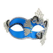 Patterned mask, blue