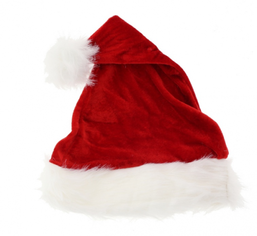 Santa hat, size S, 26x35 cm, velvet