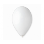 Balloon G110 pastel 12, white, 100 pieces