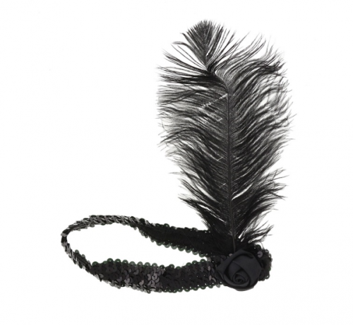 Headband with feather 