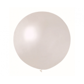 Balloon GM220, sphere shape, metal, 0.85m, pearl coloured