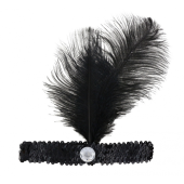 Retro headband - Cabaret, black