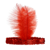 Retro headband - Cabaret, red