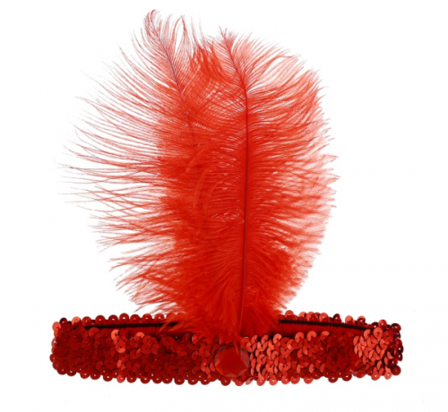 Retro headband - Cabaret, red