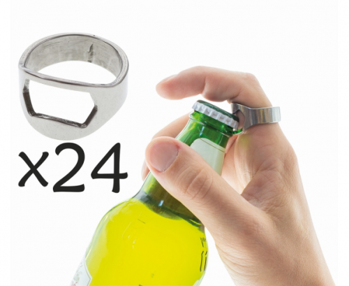 Bottle Opener, ring shape, box of 24 pcs