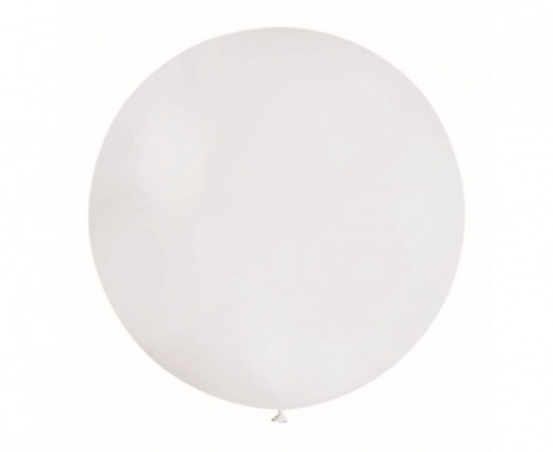 Balloon G40, pastel ball, white, 100 cm